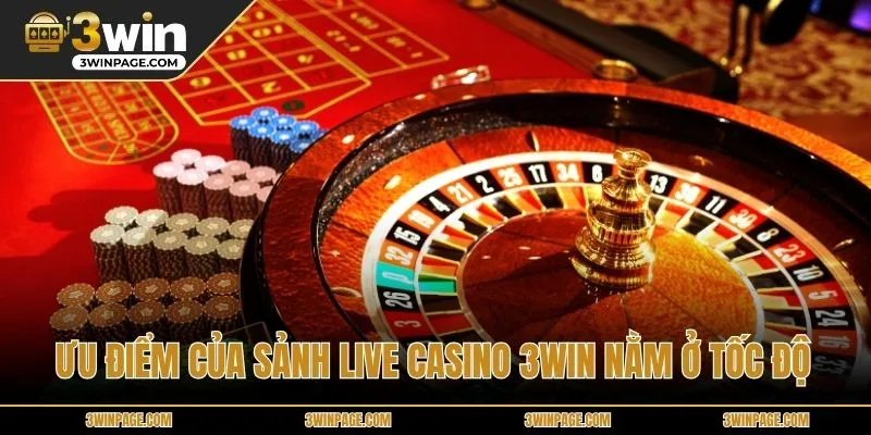 Roulette tại Live casino 33WIN tạo lợi thế cho người chơi